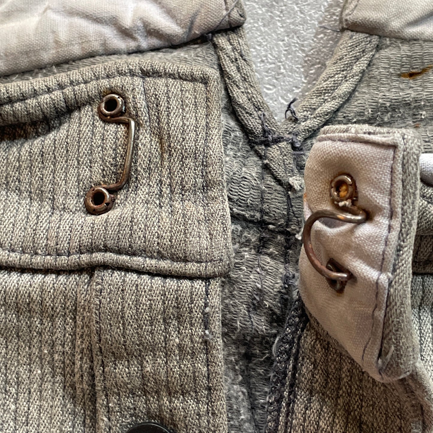 50s Farmers Cotton Piqué Gray ,W39