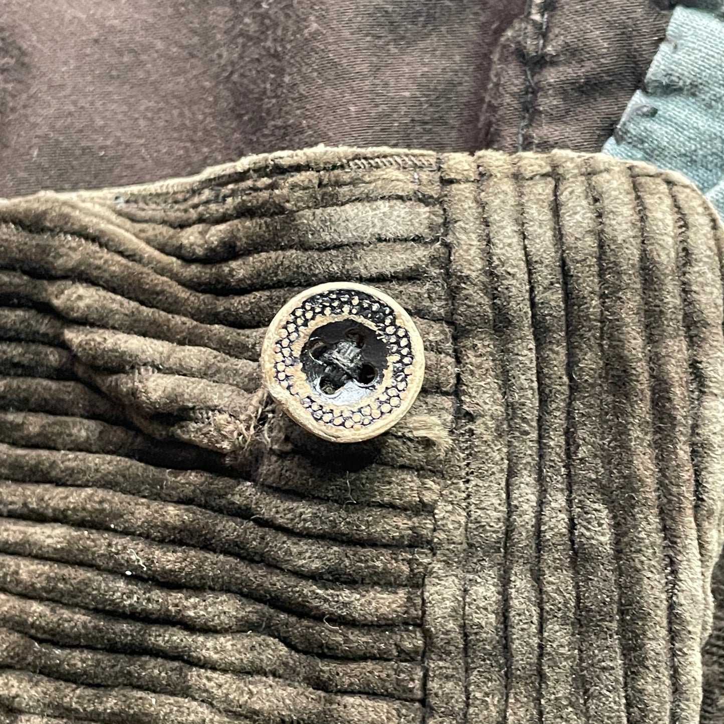 40s Farmers Wide Ribbed Corduroy, Dark Brown ,W40