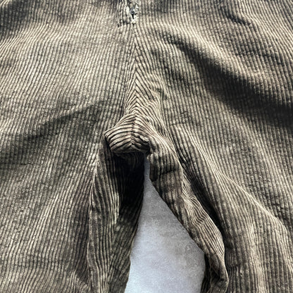 40s Farmers Wide Ribbed Corduroy, Dark Brown ,W40