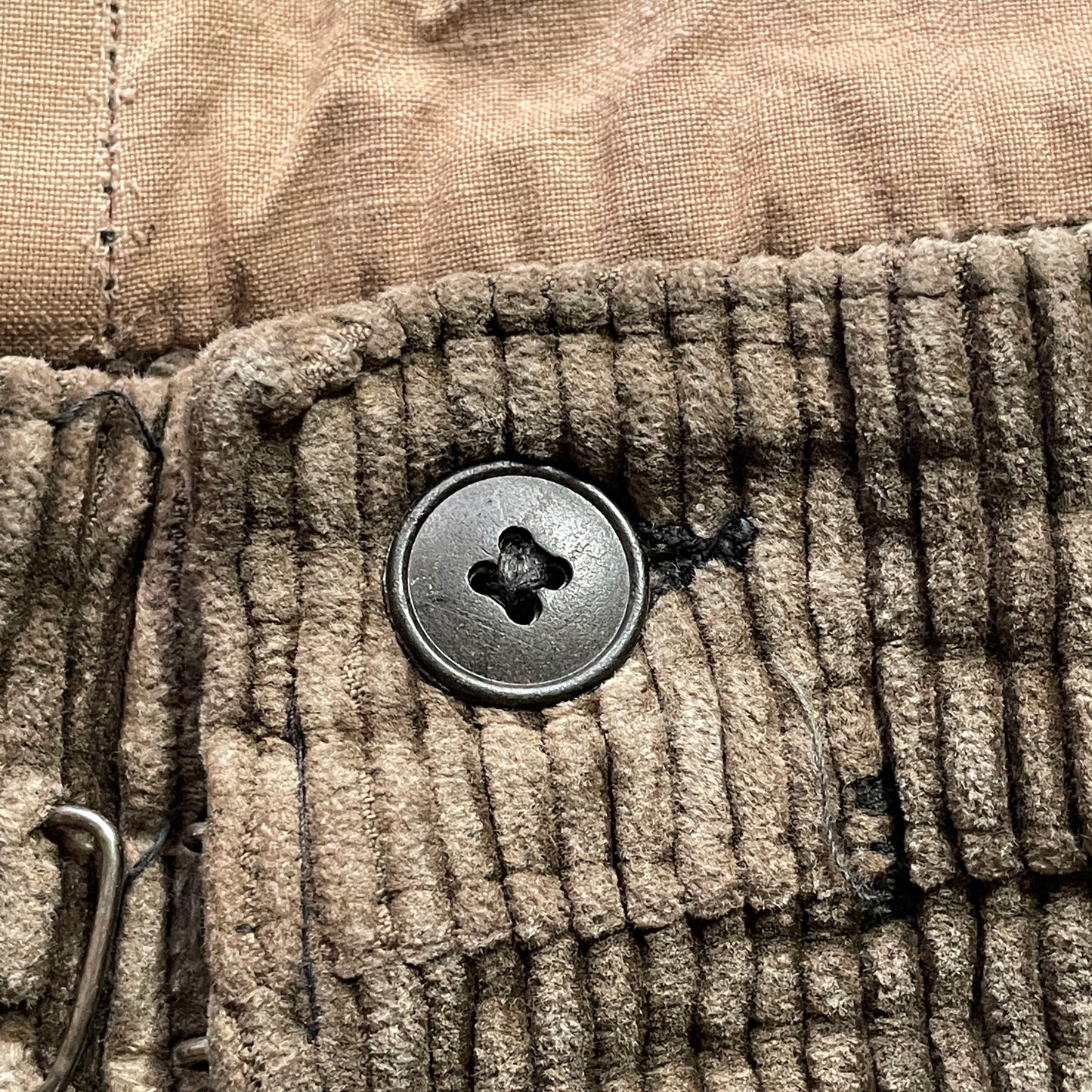 40s-50s RL Farmers Wide Ribbed Corduroy, Brown, W34