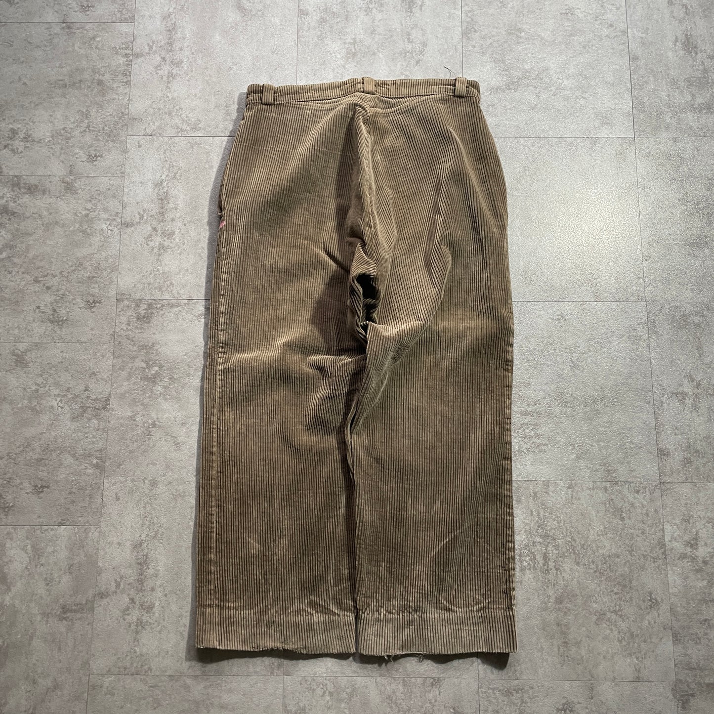 40s-50s RL Farmers Wide Ribbed Corduroy, Brown, W34