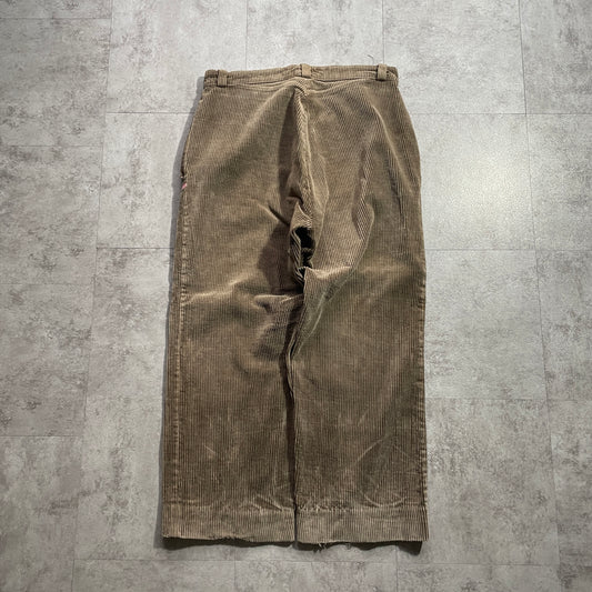 40s-50s RL Farmers Wide Ribbed Corduroy, Brown, W34
