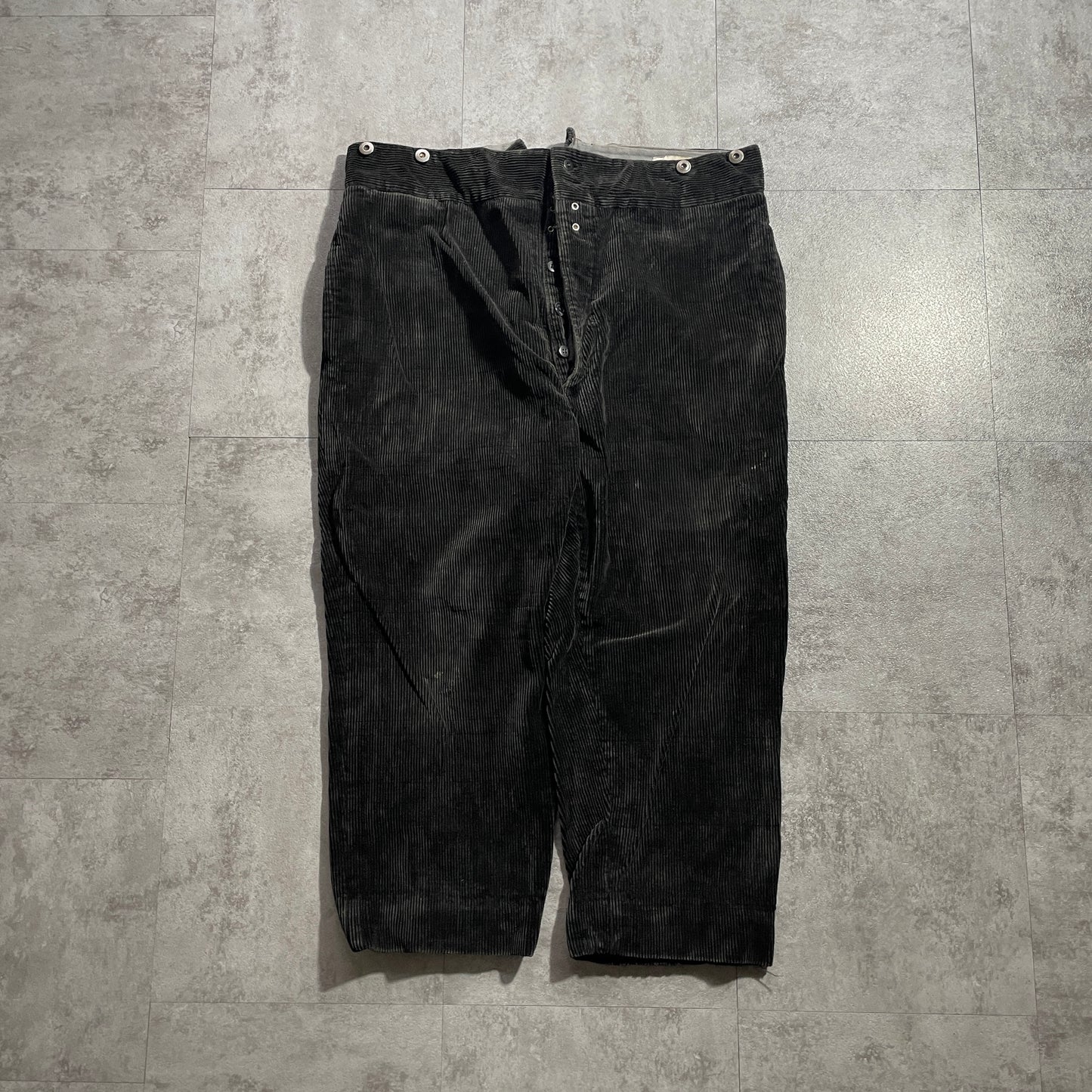 30s-40s VETVOR Farmers Fine Ribbed Corduroy Black ,W39