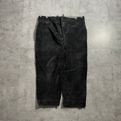 30s-40s VETVOR Farmers Fine Ribbed Corduroy Black ,W39