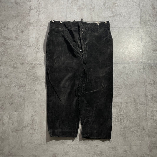30s-40s VETVOR Farmers Fine Ribbed Corduroy Black ,W39