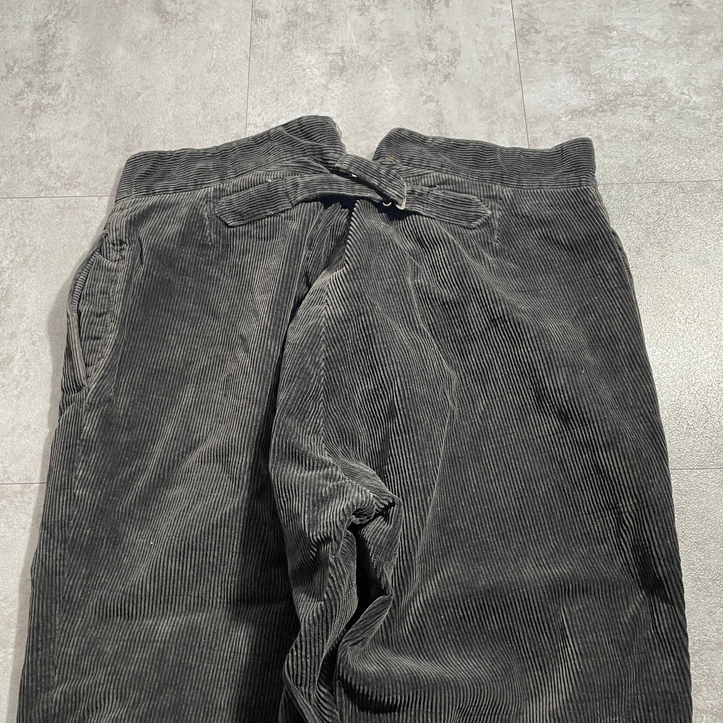 30s-40s VETVOR Farmers Fine Ribbed Corduroy Black ,W39