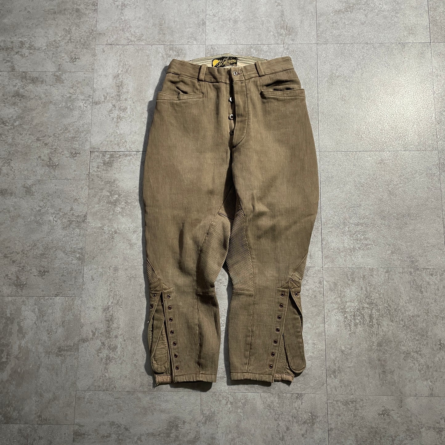 1940s Le Gloriex Farmer's Cotton Piqué Brown ,W26