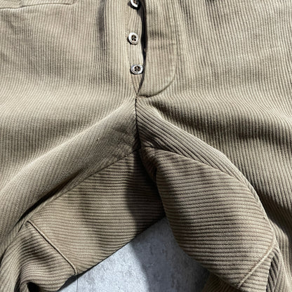 1940s Le Gloriex Farmer's Cotton Piqué Brown ,W26