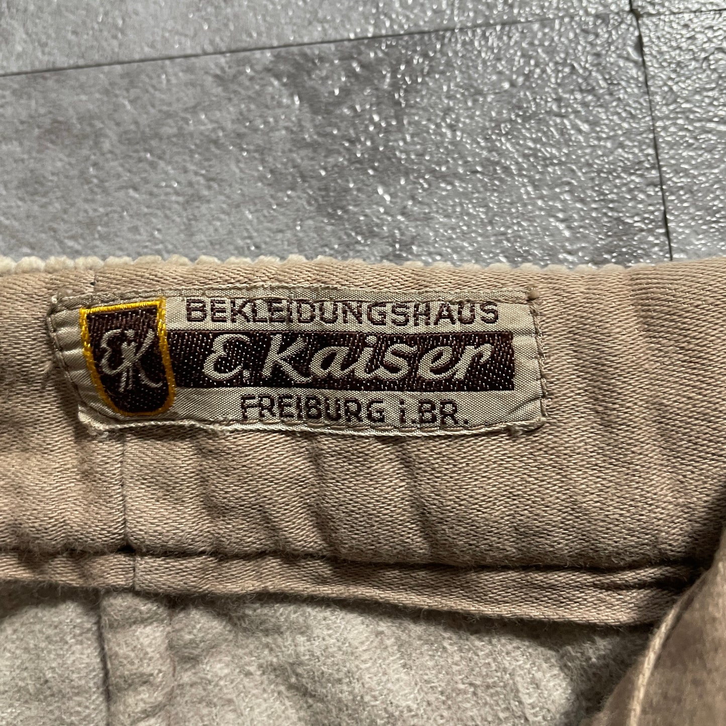 50s E.Kaiser Farmers Wide Ribbed Corduroy, Brown, W34