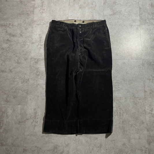 50s-60s VETVOR Farmers Fine Ribbed Corduroy Black ,W36