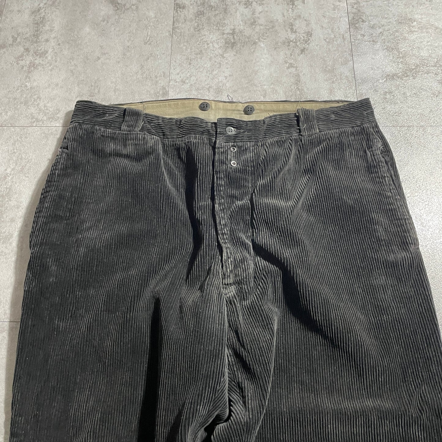 50s-60s VETVOR Farmers Fine Ribbed Corduroy Black ,W36