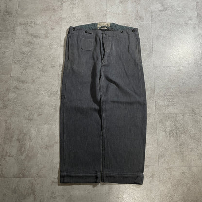 40s-50s Farmers Cotton Pique Gray W39