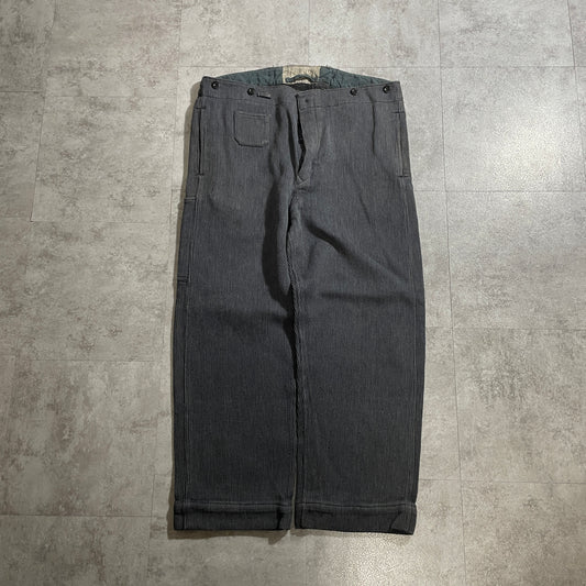 40s-50s Farmers Cotton Pique Gray W39