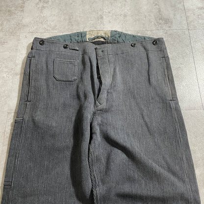 40s-50s Farmers Cotton Pique Gray W39