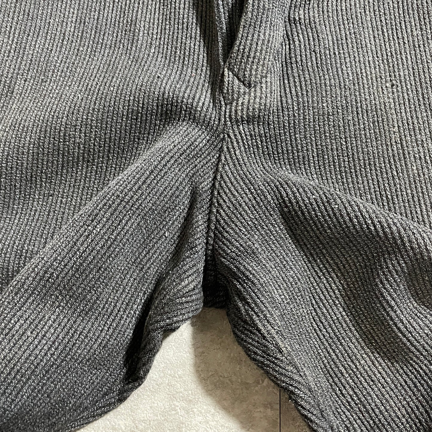 40s-50s Farmers Cotton Pique Gray W39