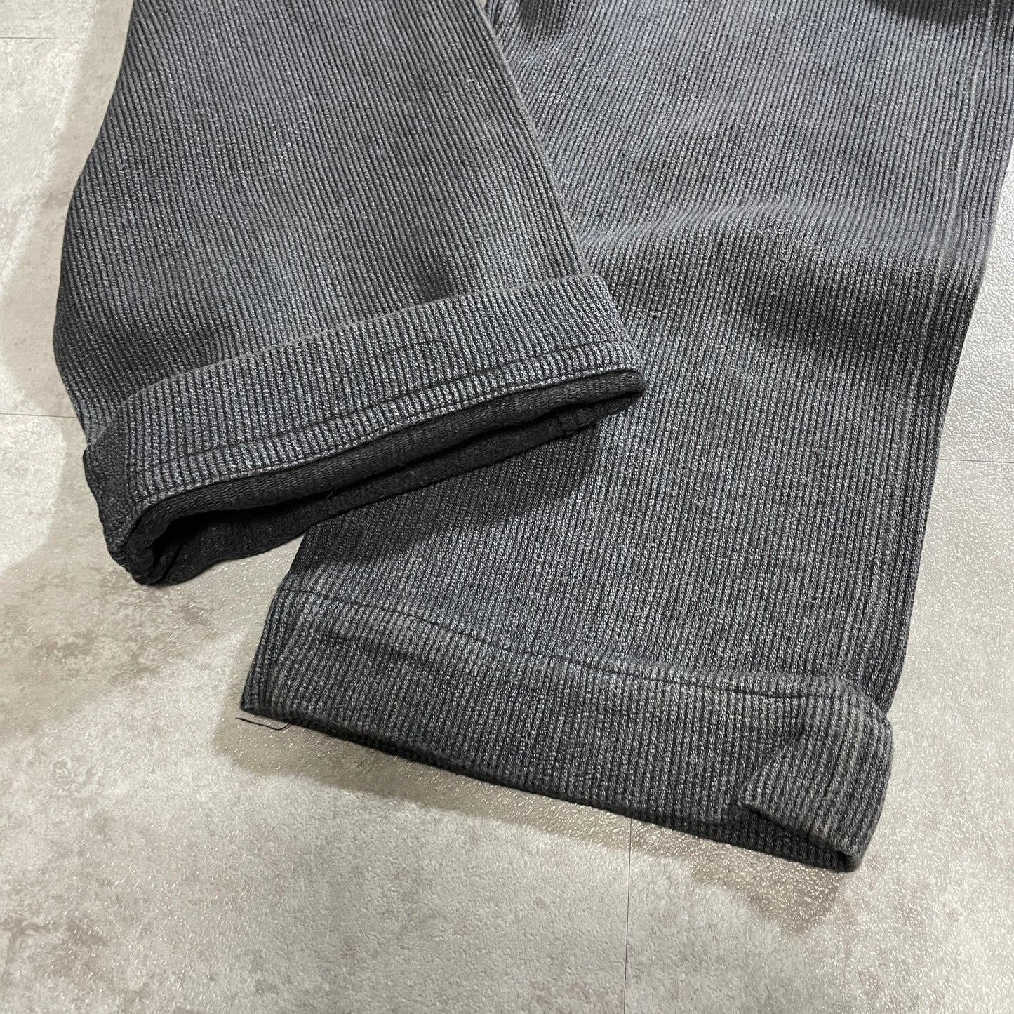 40s-50s Farmers Cotton Pique Gray W39