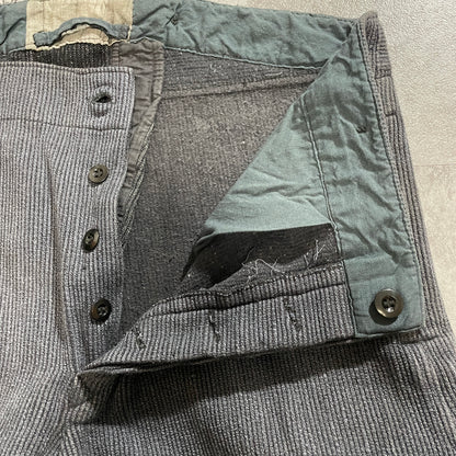 40s-50s Farmers Cotton Pique Gray W39