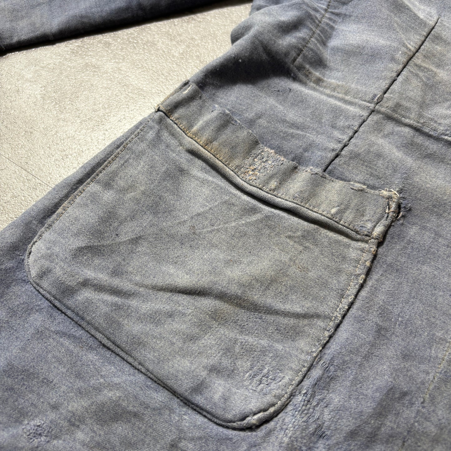 30s LE GLADIATEUR Embroidered Tag Moleskin French Work Jacket