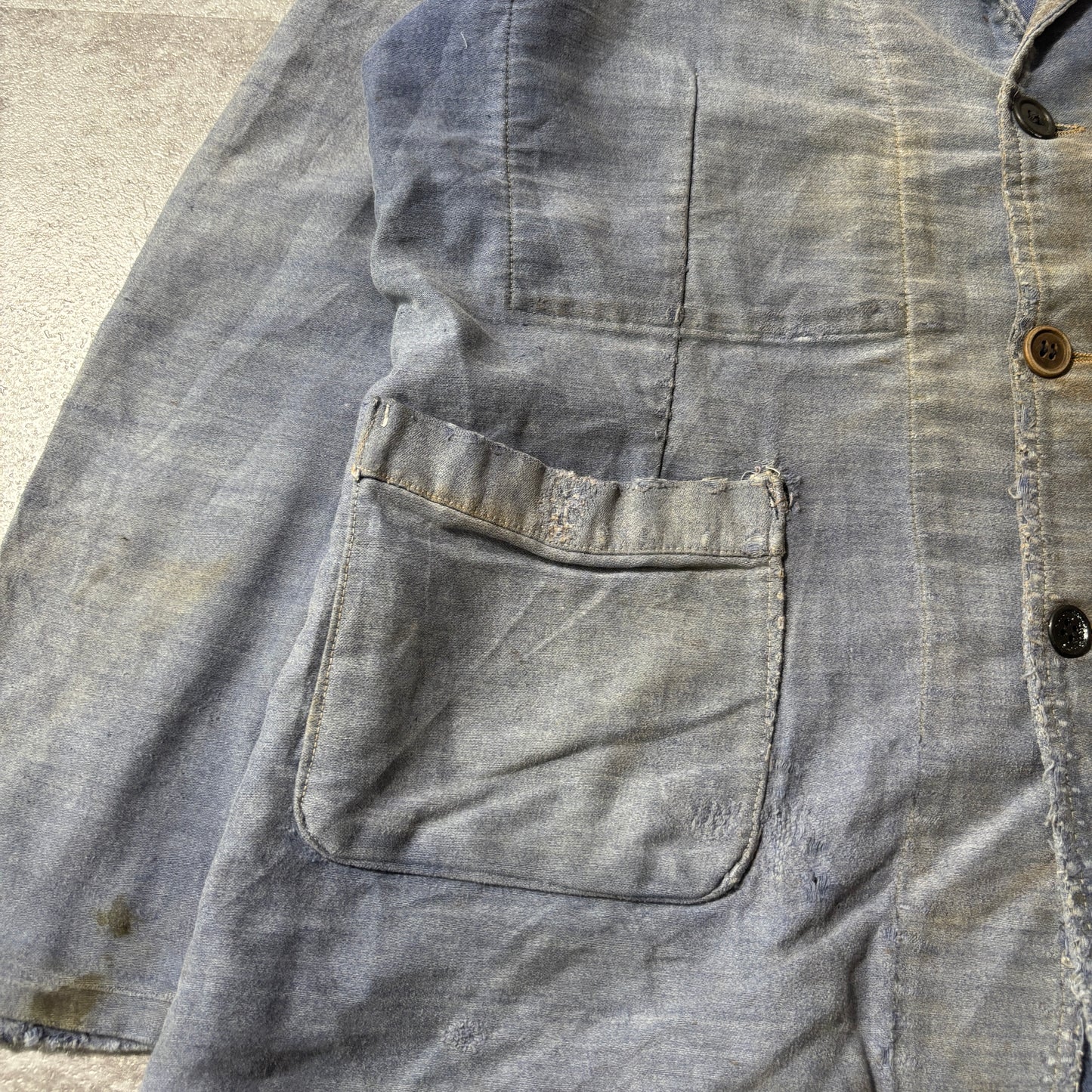 30s LE GLADIATEUR Embroidered Tag Moleskin French Work Jacket