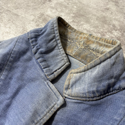 30s LE GLADIATEUR Embroidered Tag Moleskin French Work Jacket