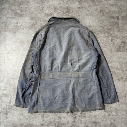 30s LE GLADIATEUR Embroidered Tag Moleskin French Work Jacket
