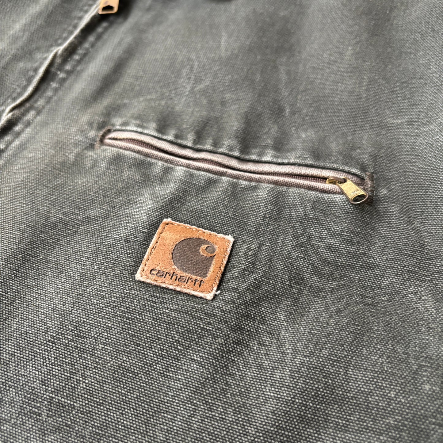 00s USA製 モスグリーン カーハート デトロイトジャケット ダック