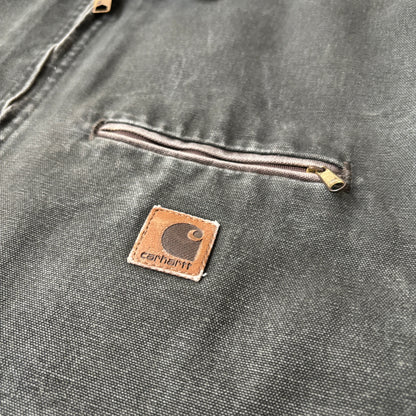 00s USA製 モスグリーン カーハート デトロイトジャケット ダック