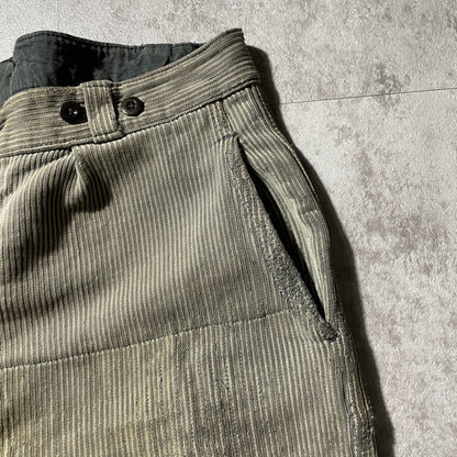 40s-50s Farmers Cotton Piqué Brown W35