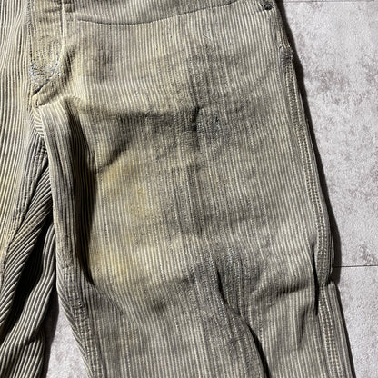 40s-50s Farmers Cotton Piqué Brown W35