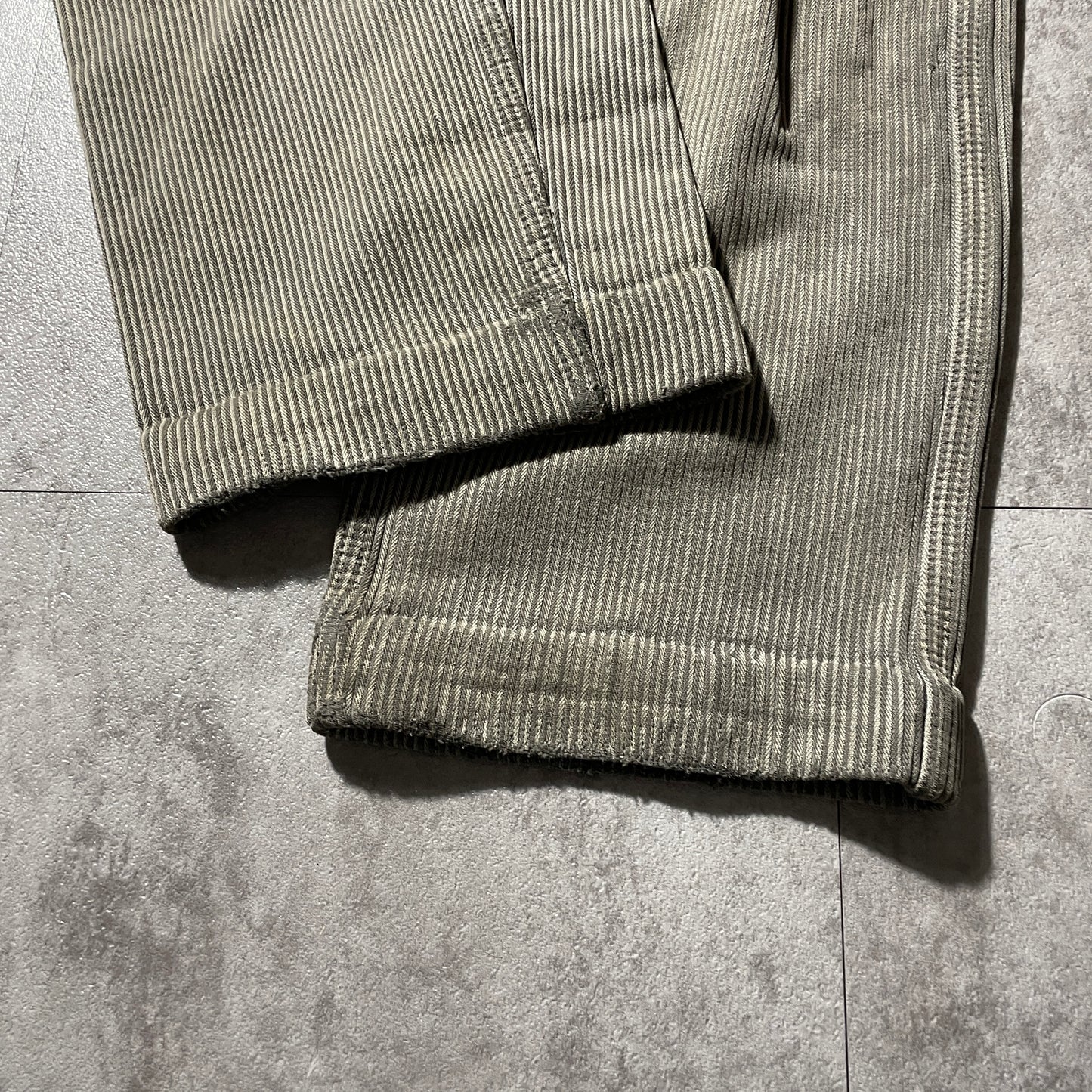 40s-50s Farmers Cotton Piqué Brown W35