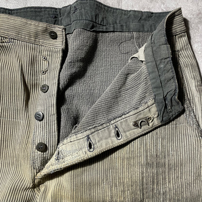 40s-50s Farmers Cotton Piqué Brown W35