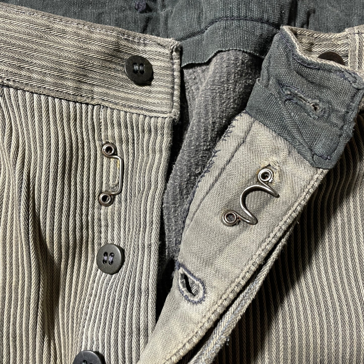 40s-50s Farmers Cotton Piqué Brown W35