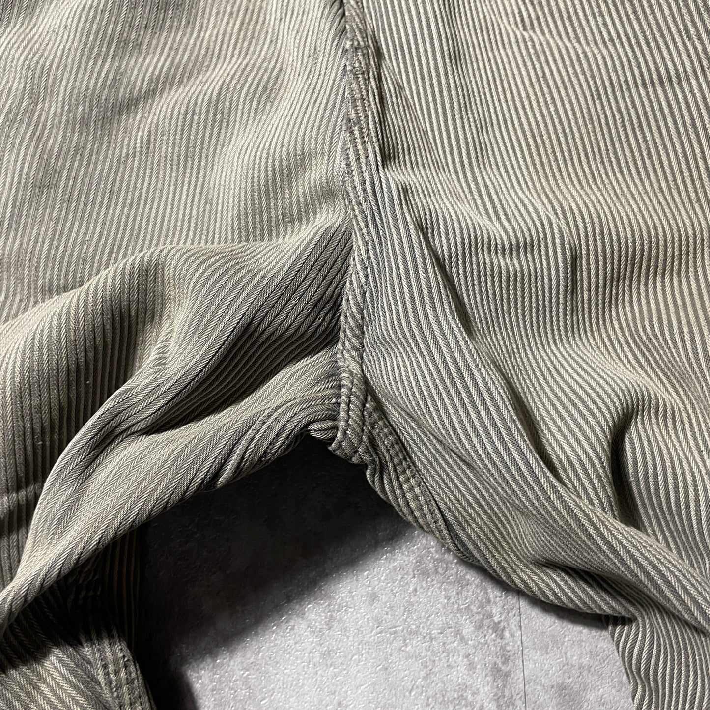 40s-50s Farmers Cotton Piqué Brown W35