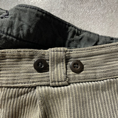 40s-50s Farmers Cotton Piqué Brown W35