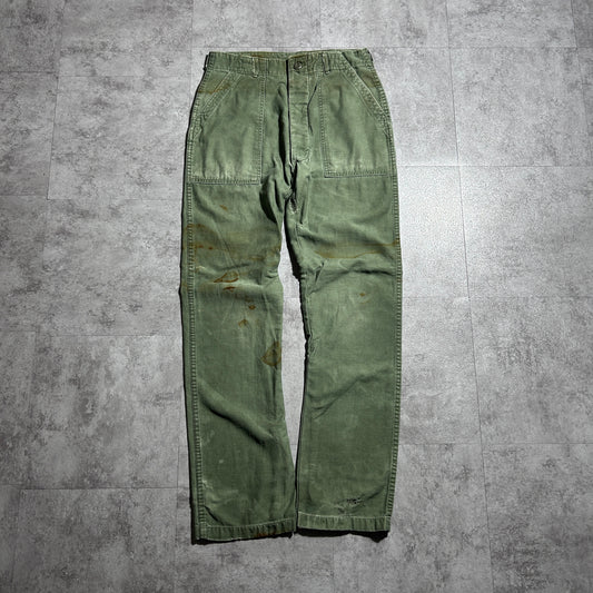 1960s US Army OG107 Baker Pants, Size 32x33【Actual W30 L31】