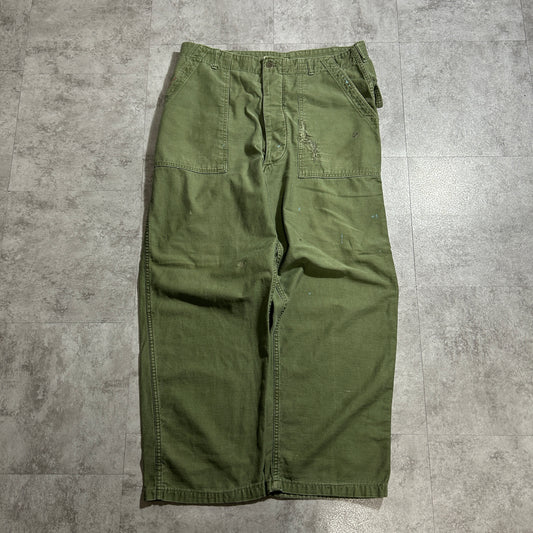70s US Army OG107 Baker Pants, Size 38 x 31 [W35 L28]