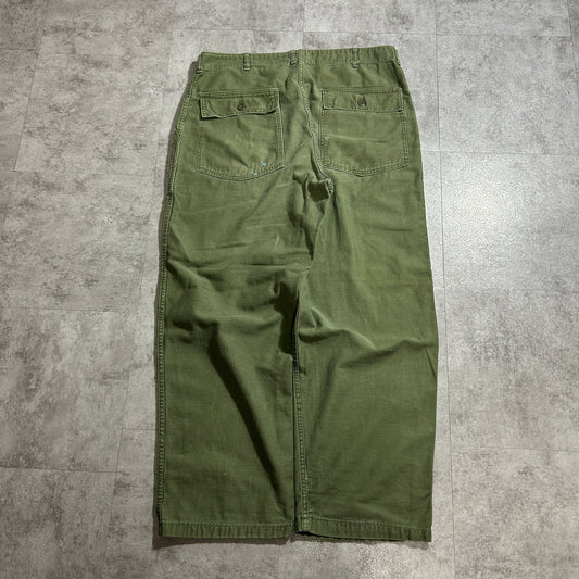 70s US Army OG107 Baker Pants, Size 38 x 31 [W35 L28]