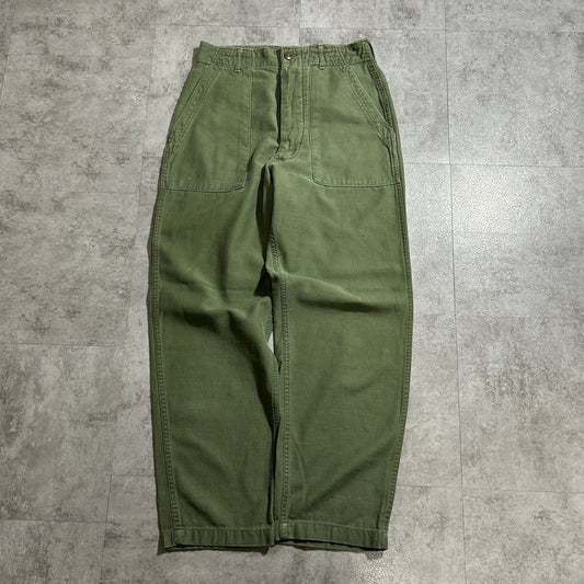 70s US Army OG107 Baker Pants, Size 30x31(W28, L28)
