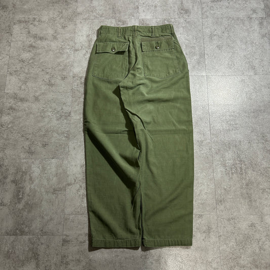 70s US Army OG107 Baker Pants, Size 30x31(W28, L28)