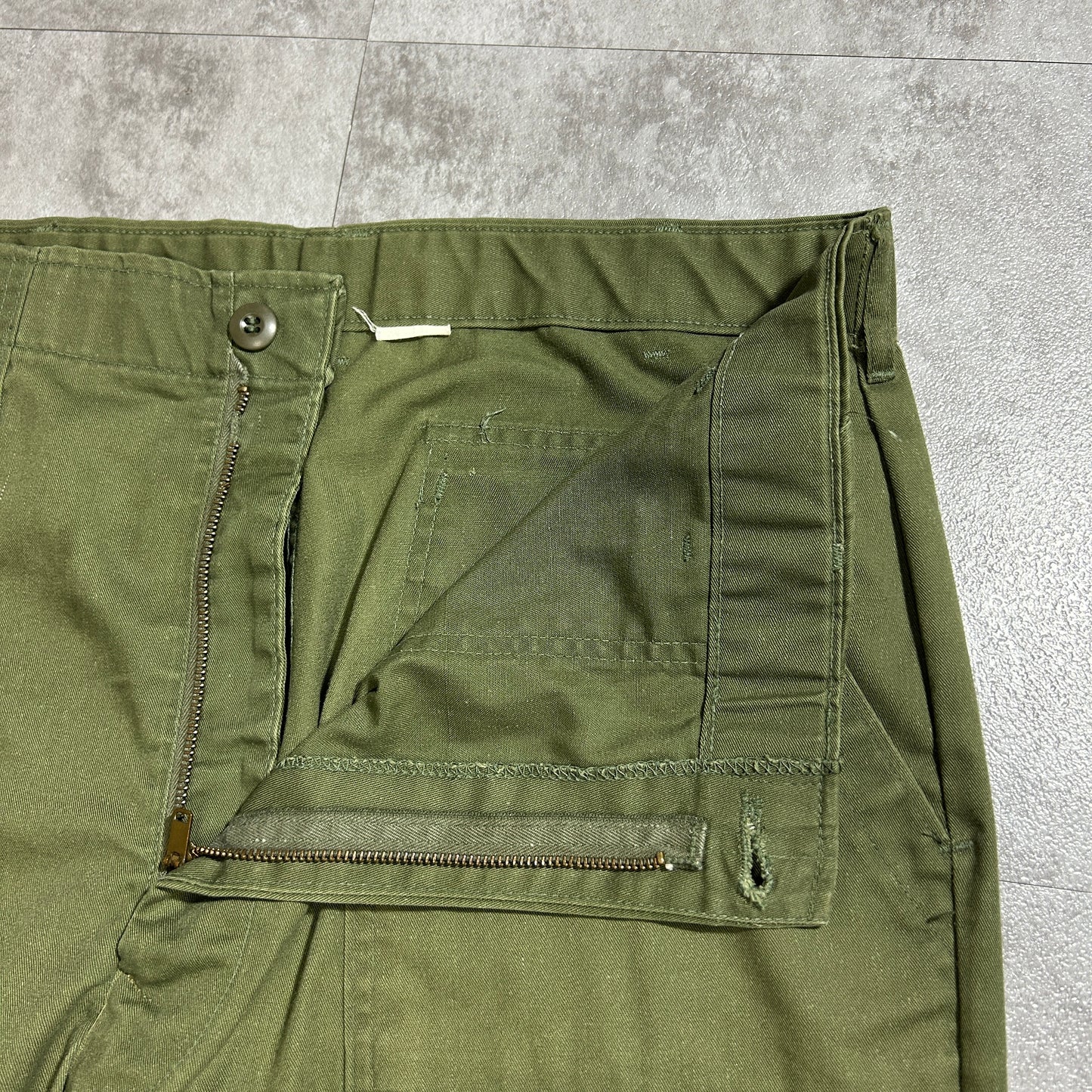 80s US Army OG507 Baker Pants, Size 38 x 33 (W37 L32)