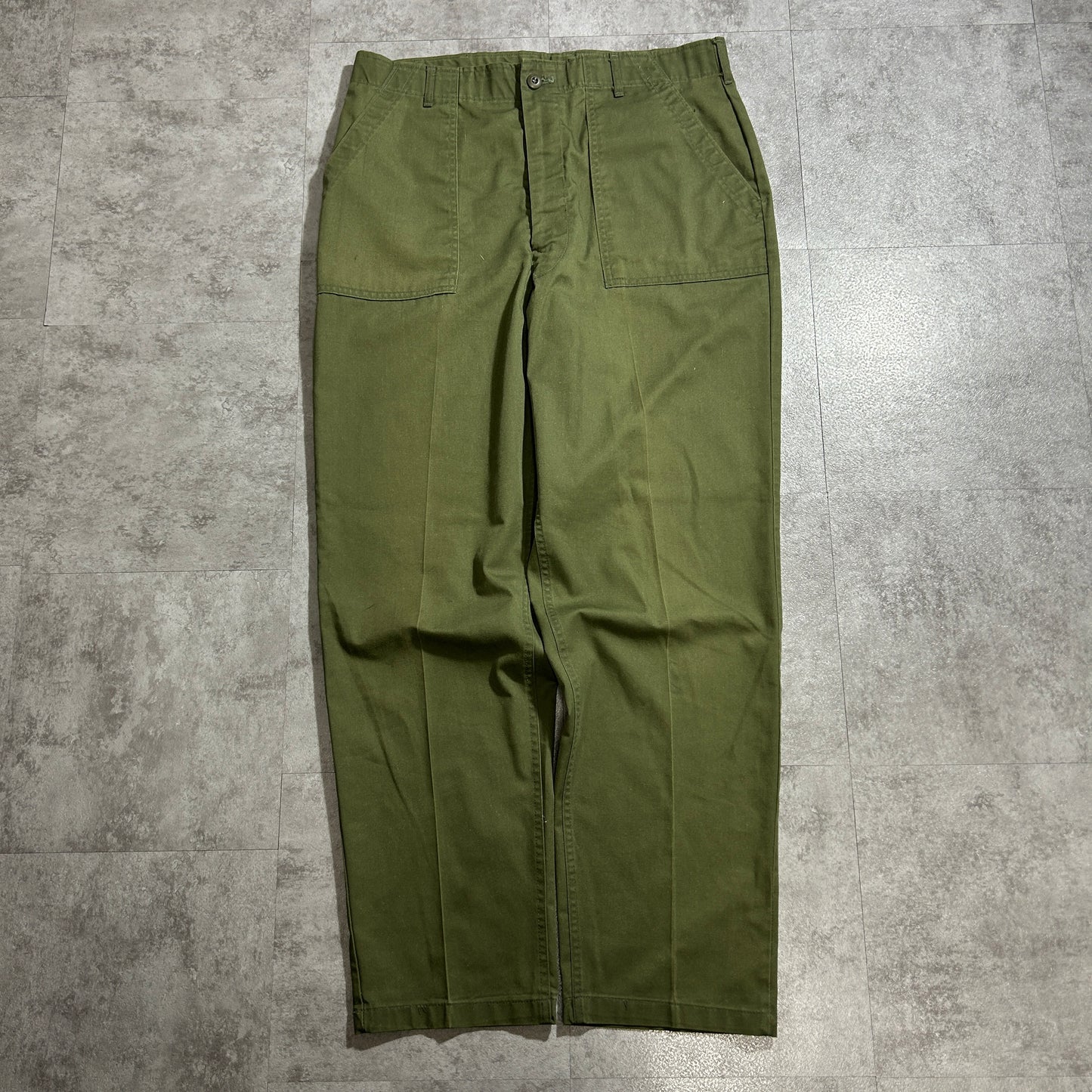 80s US Army OG507 Baker Pants, Size 38 x 33 (W37 L32)