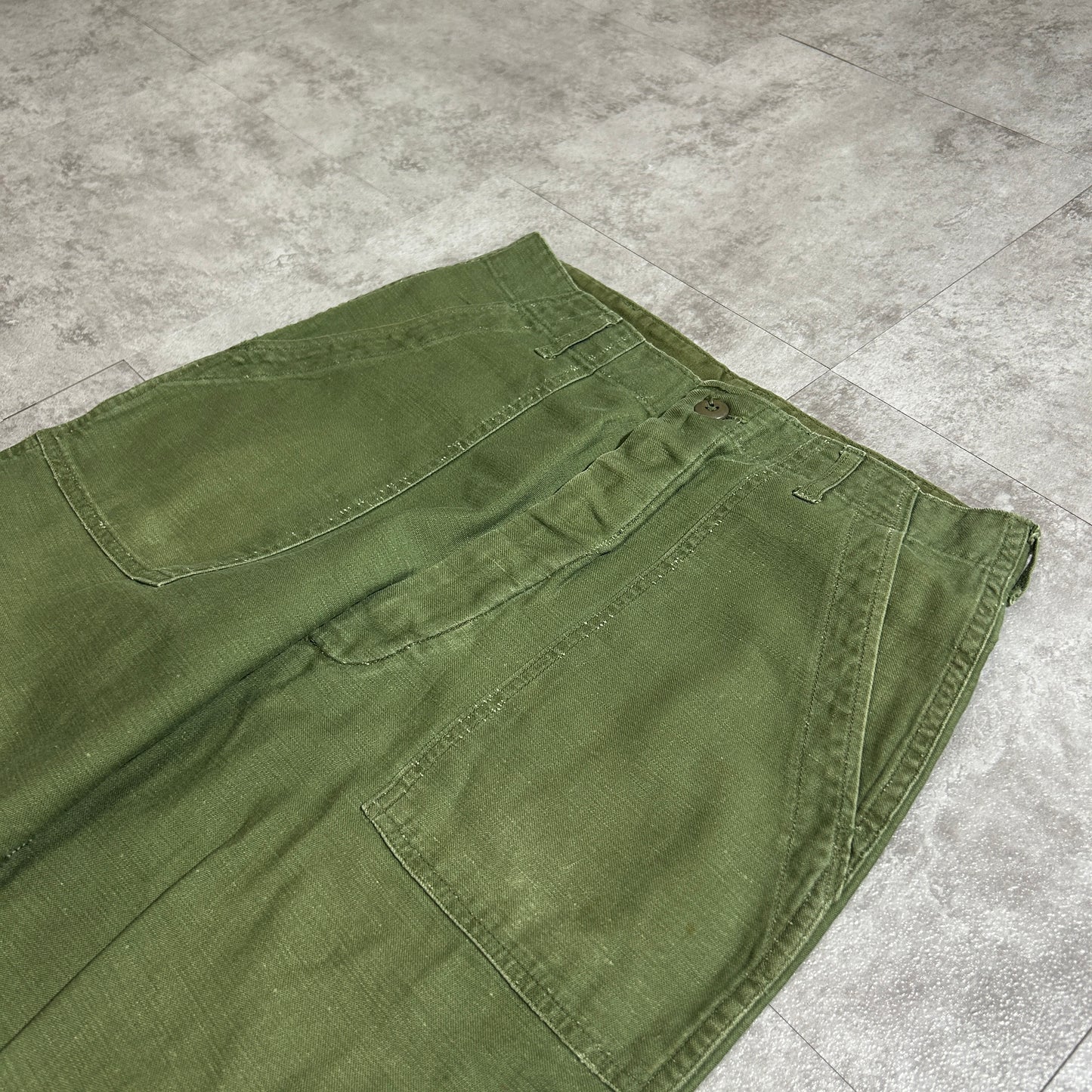 70s US Army OG107 Baker Pants, Size 32x31 (W30, L28)
