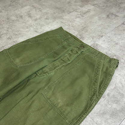 70s US Army OG107 Baker Pants, Size 32x31 (W30, L28)
