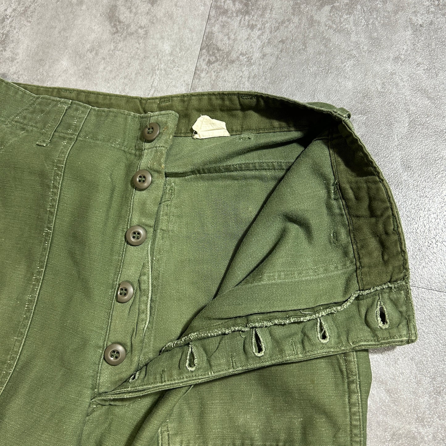70s US Army OG107 Baker Pants, Size 32x31 (W30, L28)