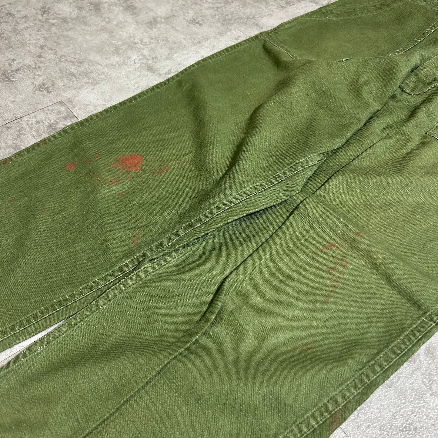 70s US Army OG107 Baker Pants, Size 32x31 (W30, L28)