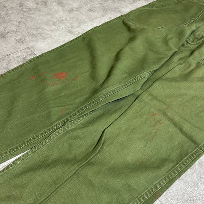 70s US Army OG107 Baker Pants, Size 32x31 (W30, L28)