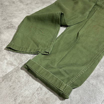 70s US Army OG107 Baker Pants, Size 32x31 (W30, L28)