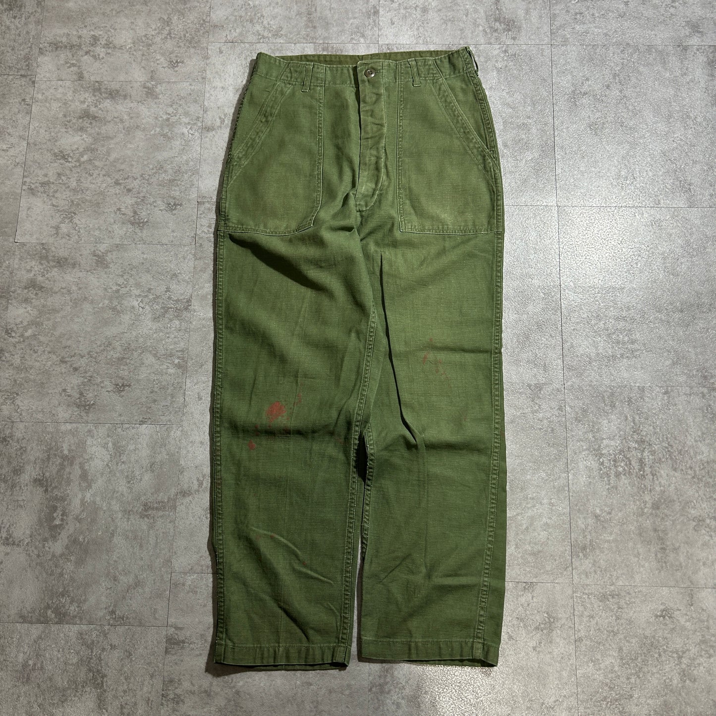 70s US Army OG107 Baker Pants, Size 32x31 (W30, L28)