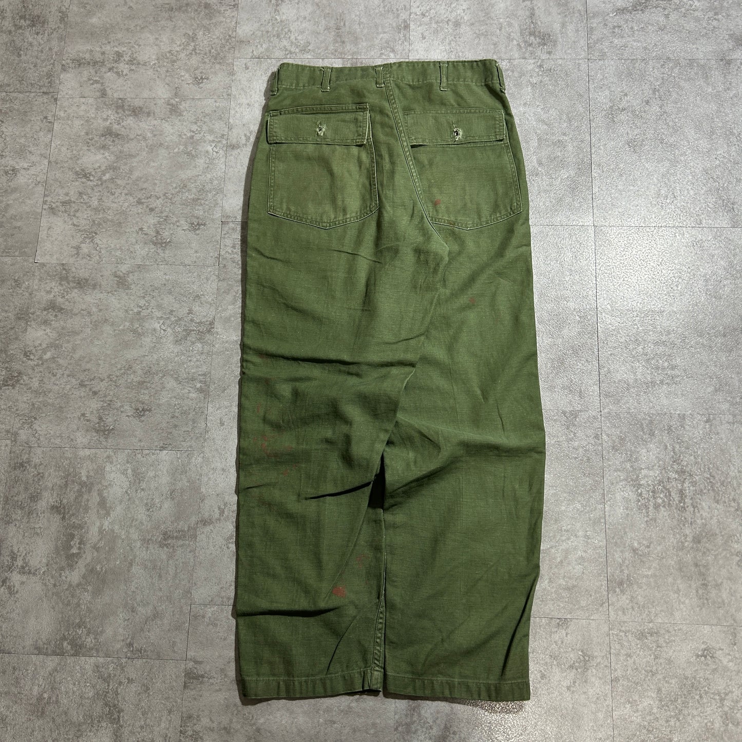 70s US Army OG107 Baker Pants, Size 32x31 (W30, L28)