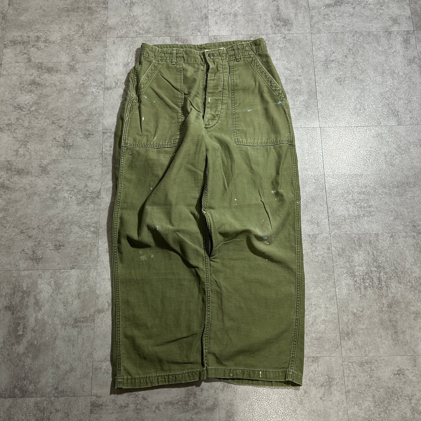 1970s US Army OG107 Baker Pants, Size 32 x 29 (W30 L26)